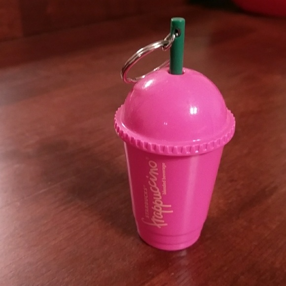 starbucks other pink frappuccino keychain poshmark